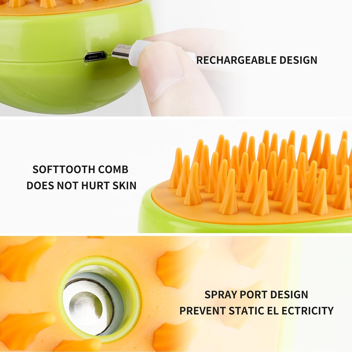 Cat Steam Grooming Brush