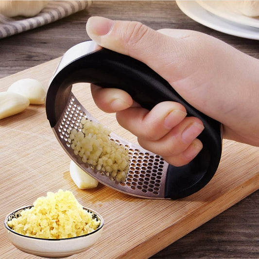 Stainless Steel Garlic Masher – Easy Manual Garlic Press