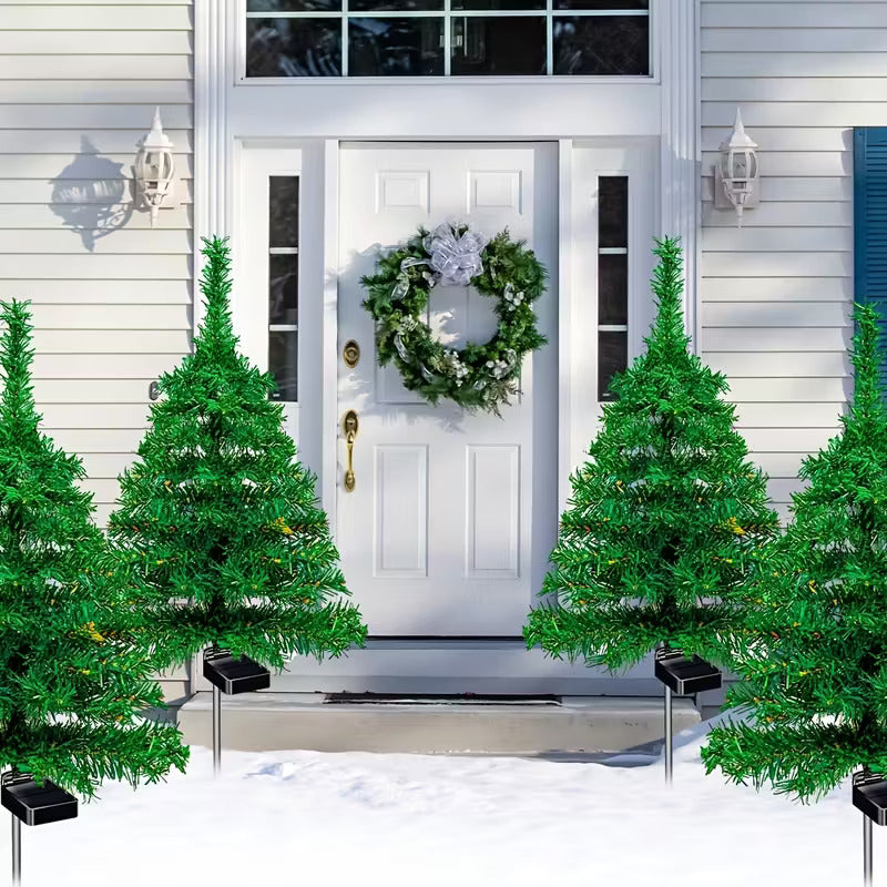 Solar Christmas Tree Lamp 2pcs