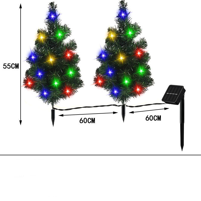 Solar Christmas Tree Lamp 2pcs