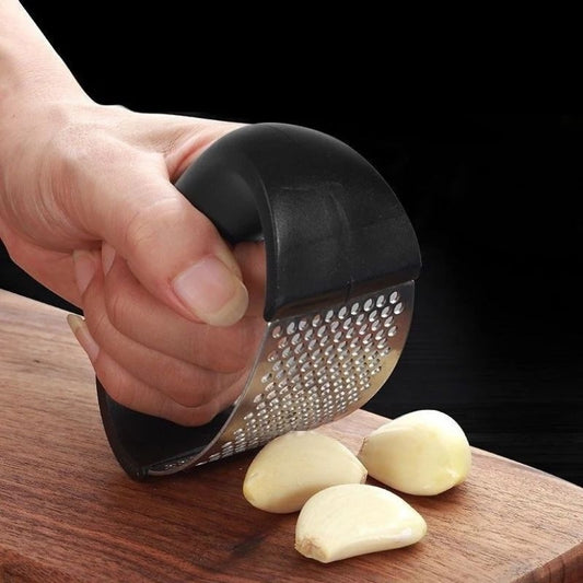 Stainless Steel Garlic Masher – Easy Manual Garlic Press