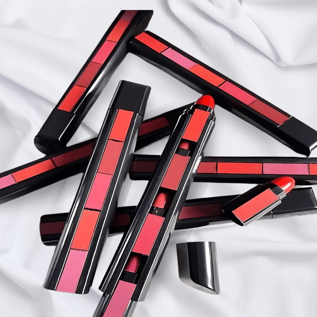 5-in-1 Lipstick, Smooth Matte Finish Lips, Non-Drying, Intense Color