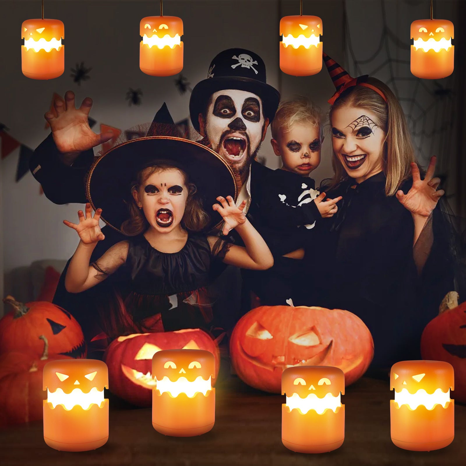 Halloween Pumpkin Foldable Night Lamp