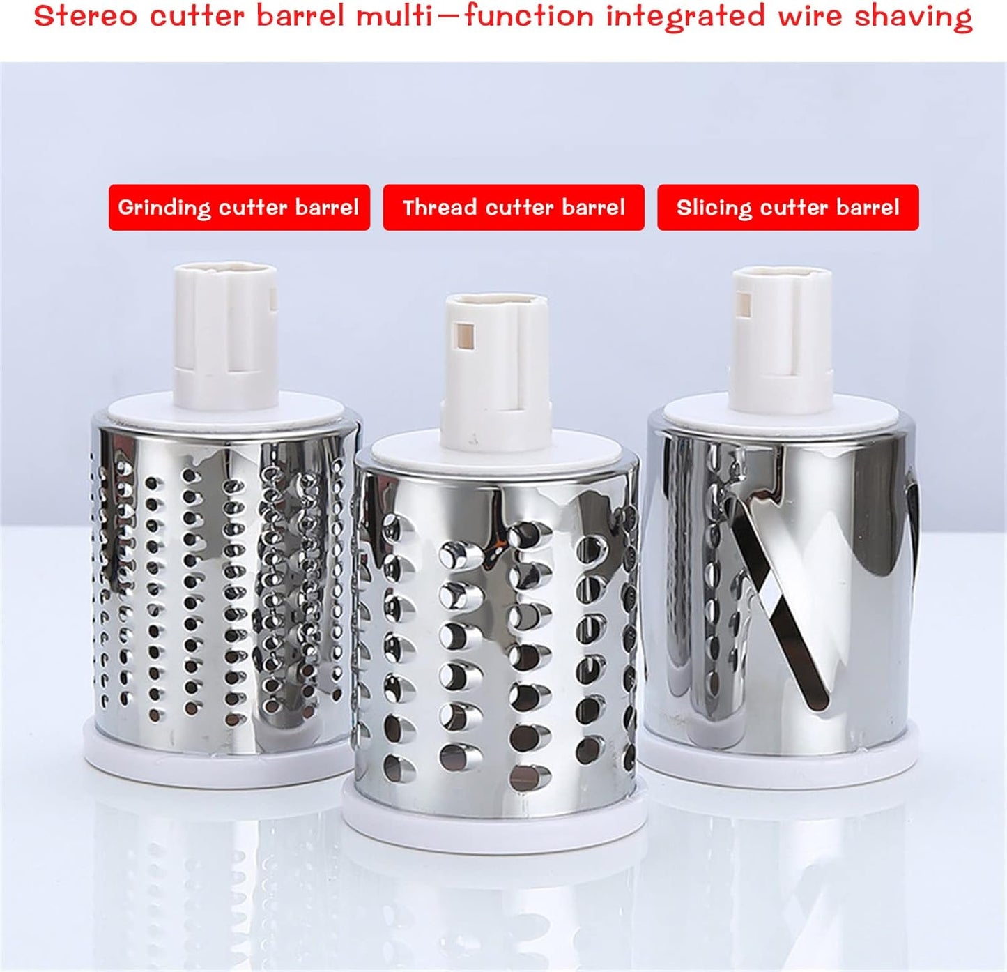 3-in-1 Rotary Cheese Grater & Vegetable Slicer