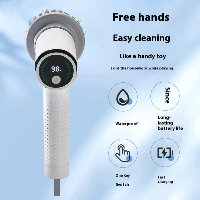 Multifunctional Smart Electric Cleaning Brush – Powerful, Wireless, and Waterproof