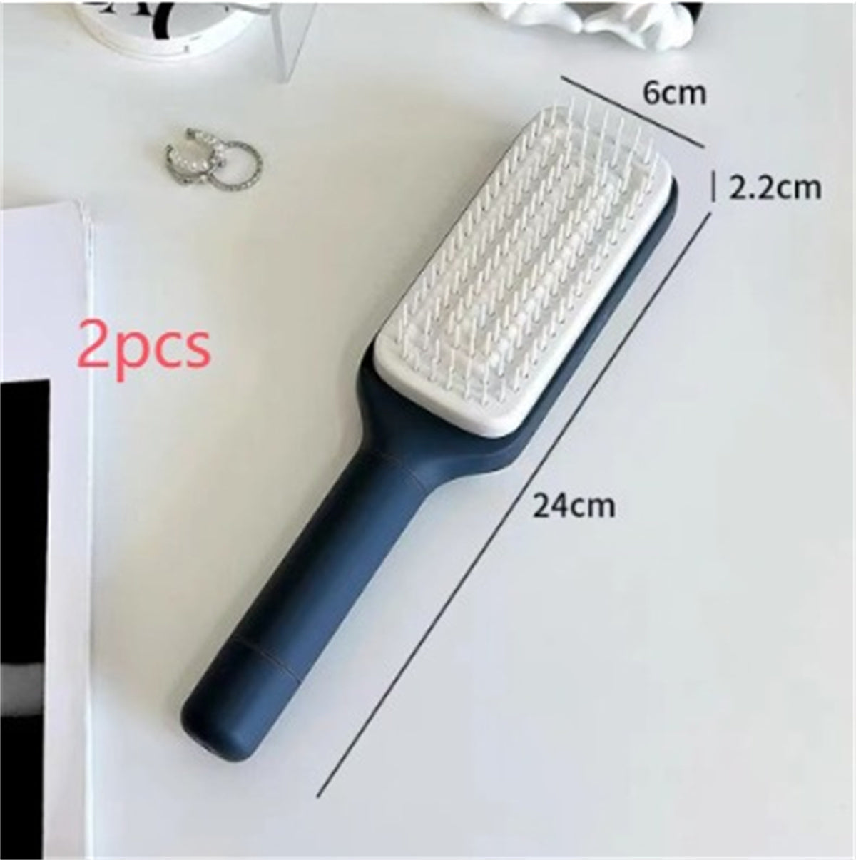4 In 1 Self-Cleaning Hair Brush – Anti-Static Massage Comb
