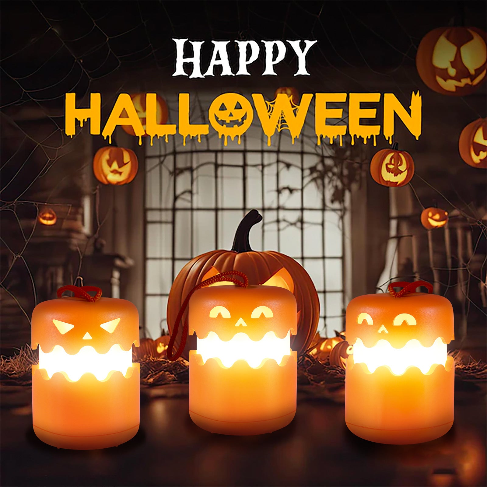 Halloween Pumpkin Foldable Night Lamp