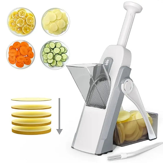 Vertical Four-in-One Slicer – Household Kitchen Shredder Grater