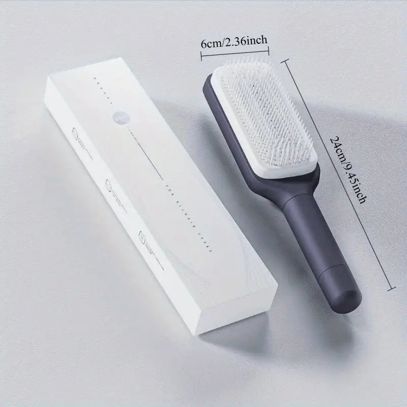 4 In 1 Self-Cleaning Hair Brush – Anti-Static Massage Comb
