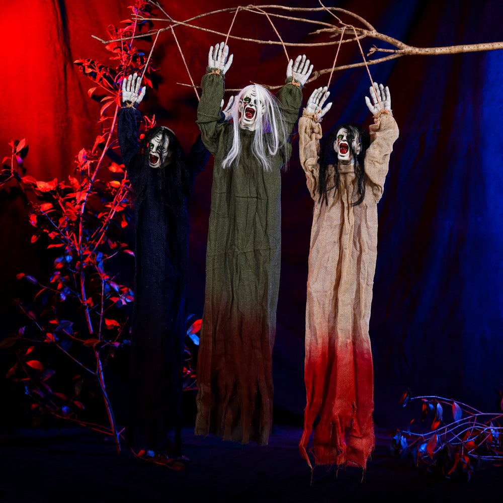 Halloween Hanging Ghost Decoration – Haunted House Secret Room Prop