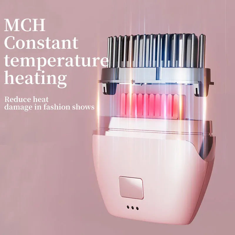 Wireless Hair Straightening Comb