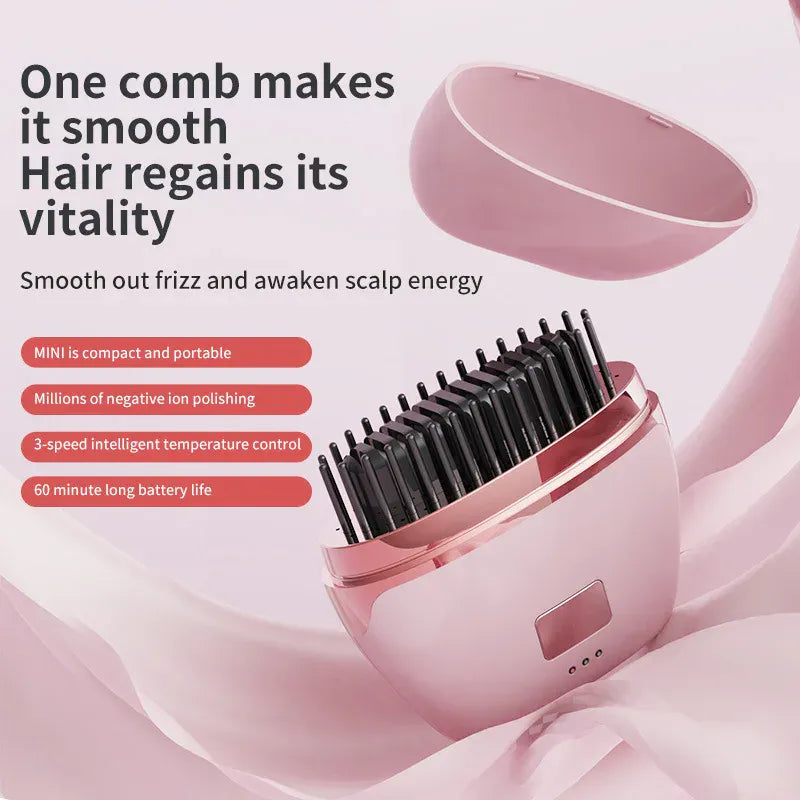Wireless Hair Straightening Comb