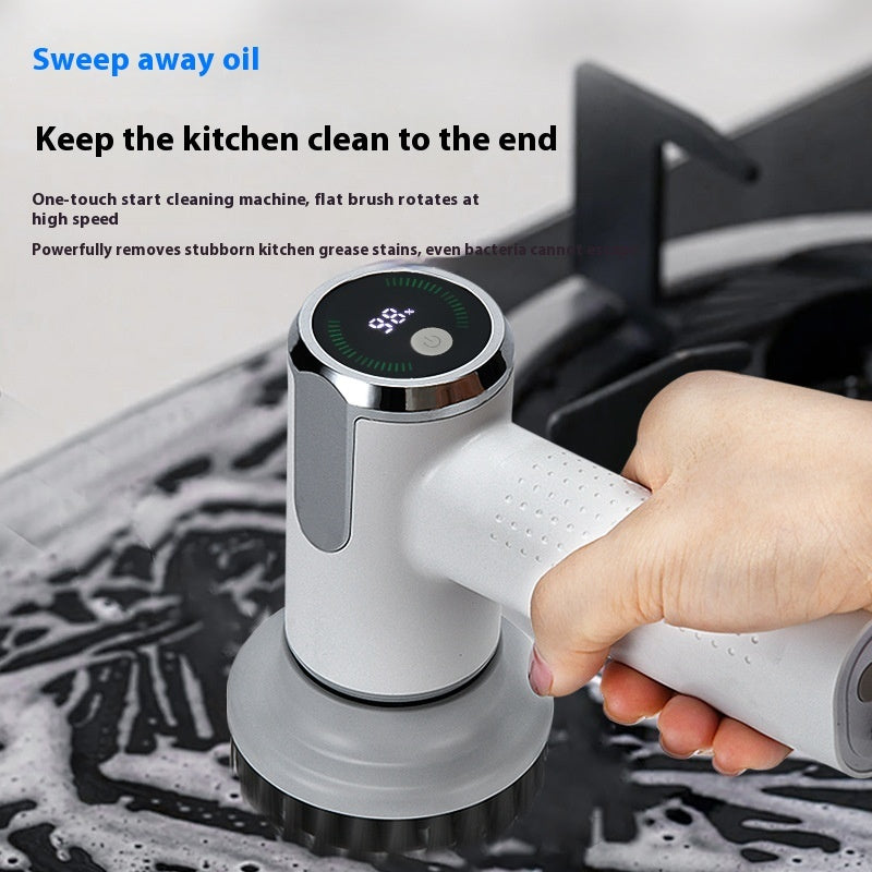 Multifunctional Smart Electric Cleaning Brush – Powerful, Wireless, and Waterproof