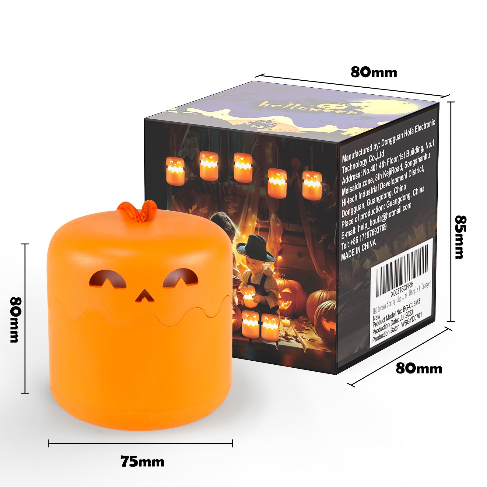 Halloween Pumpkin Foldable Night Lamp