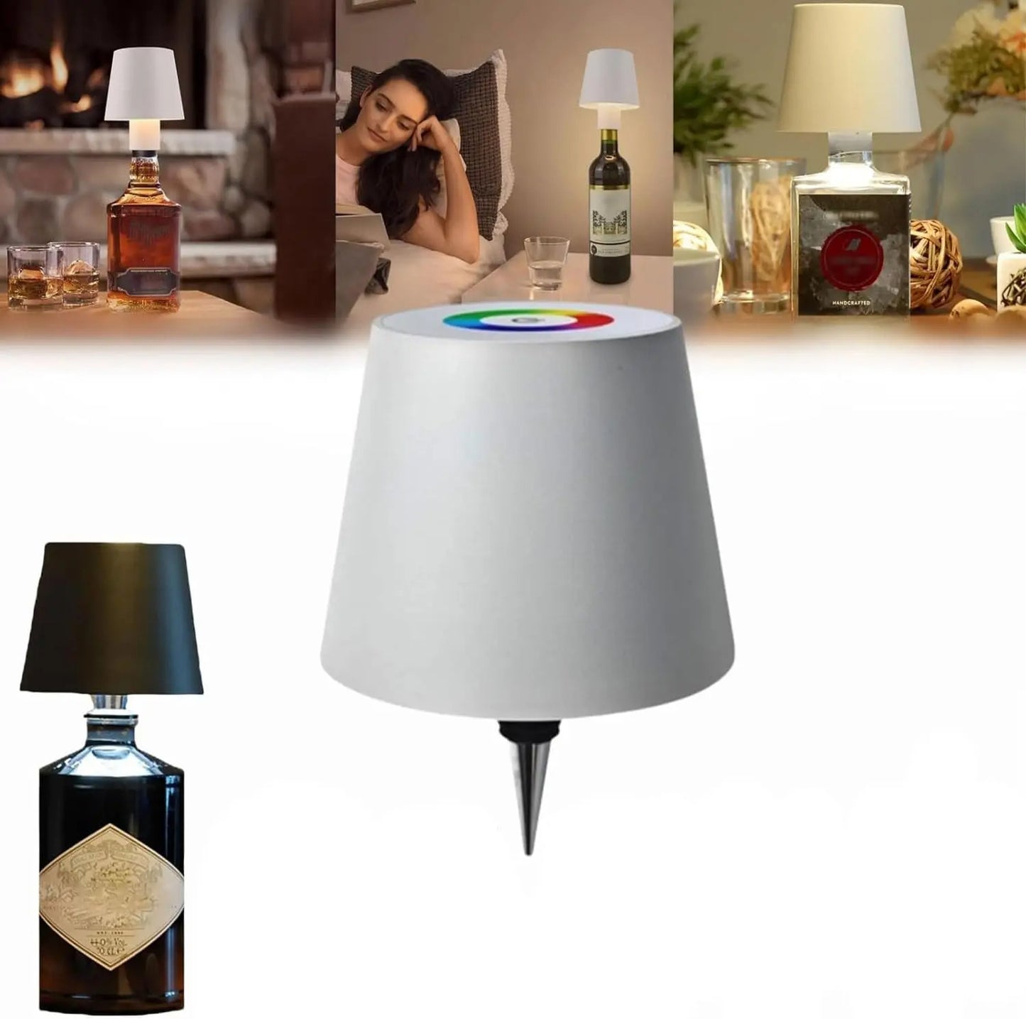 Wireless Desk Lamp LED Creative Wine Bottle Lamp